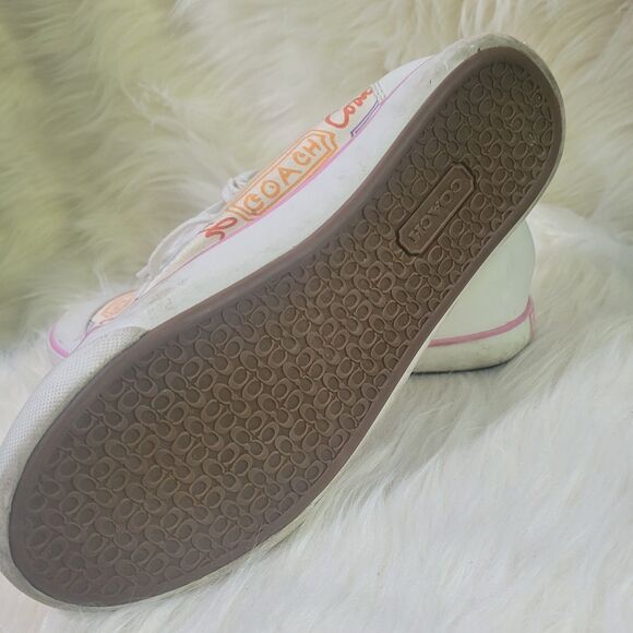 Coach Barrett Graffiti Shoes Sneaker Women's Size 8.5 - Picture 4 of 6